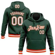 Загрузить изображение в средство просмотра галереи, Custom Stitched Green White-Orange Sports Pullover Sweatshirt Hoodie
