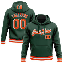 Загрузить изображение в средство просмотра галереи, Custom Stitched Green Orange-White Sports Pullover Sweatshirt Hoodie
