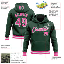 Загрузить изображение в средство просмотра галереи, Custom Stitched Green Pink-White Sports Pullover Sweatshirt Hoodie
