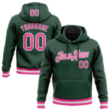 Загрузить изображение в средство просмотра галереи, Custom Stitched Green Pink-White Sports Pullover Sweatshirt Hoodie
