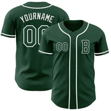 Charger l&#39;image dans la galerie, Custom Green White Authentic Baseball Jersey
