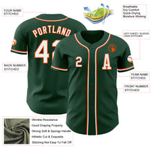 Charger l&#39;image dans la galerie, Custom Green White-Orange Authentic Baseball Jersey
