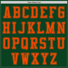 Charger l&#39;image dans la galerie, Custom Green Orange Authentic Baseball Jersey
