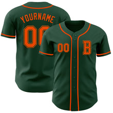 Charger l&#39;image dans la galerie, Custom Green Orange Authentic Baseball Jersey
