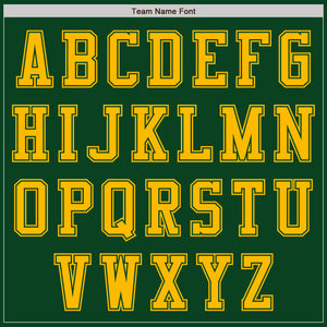 Custom Green Gold Authentic Baseball Jersey