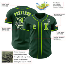 Laden Sie das Bild in den Galerie-Viewer, Custom Green Neon Green-White Authentic Baseball Jersey
