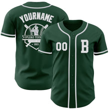 Загрузить изображение в средство просмотра галереи, Custom Green White-Gray Authentic Baseball Jersey
