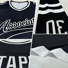 Charger l&#39;image dans la galerie, Custom Black White Hockey Jersey
