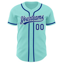 Загрузить изображение в средство просмотра галереи, Custom Ice Blue Royal-White Authentic Baseball Jersey
