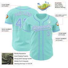 Load image into Gallery viewer, Custom Ice Blue Light Blue-White Authentic Baseball Jersey
