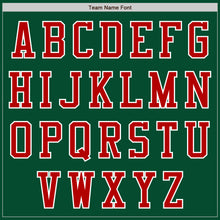 Load image into Gallery viewer, Custom Kelly Green Red-White Bomber Varsity Letterman Two Tone Zipper Jacket
