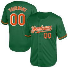 Charger l&#39;image dans la galerie, Custom Kelly Green Orange-White Mesh Authentic Throwback Baseball Jersey
