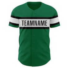 Загрузить изображение в средство просмотра галереи, Custom Kelly Green White-Black Authentic Baseball Jersey
