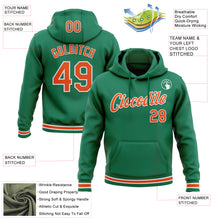 Загрузить изображение в средство просмотра галереи, Custom Stitched Kelly Green Orange-White Sports Pullover Sweatshirt Hoodie
