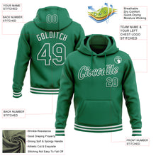 Загрузить изображение в средство просмотра галереи, Custom Stitched Kelly Green White Sports Pullover Sweatshirt Hoodie
