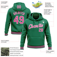 Загрузить изображение в средство просмотра галереи, Custom Stitched Kelly Green Pink-White Sports Pullover Sweatshirt Hoodie
