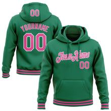 Загрузить изображение в средство просмотра галереи, Custom Stitched Kelly Green Pink-White Sports Pullover Sweatshirt Hoodie
