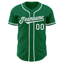 Charger l&#39;image dans la galerie, Custom Kelly Green White Authentic Baseball Jersey
