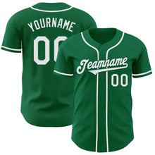 Charger l&#39;image dans la galerie, Custom Kelly Green White Authentic Baseball Jersey
