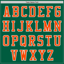 Charger l&#39;image dans la galerie, Custom Kelly Green Orange-White Authentic Baseball Jersey
