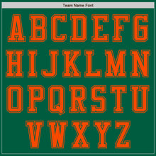 Charger l&#39;image dans la galerie, Custom Kelly Green Orange Authentic Baseball Jersey
