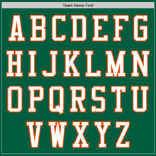 Laden Sie das Bild in den Galerie-Viewer, Custom Kelly Green White-Orange Authentic Baseball Jersey
