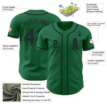 Charger l&#39;image dans la galerie, Custom Kelly Green Black Authentic Baseball Jersey
