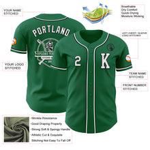 Laden Sie das Bild in den Galerie-Viewer, Custom Kelly Green White-Black Authentic Baseball Jersey
