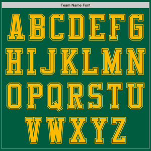 Custom Kelly Green Gold Authentic Baseball Jersey