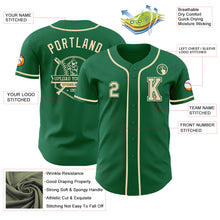 Charger l&#39;image dans la galerie, Custom Kelly Green Cream Authentic Baseball Jersey
