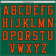 Загрузить изображение в средство просмотра галереи, Custom Kelly Green Orange-Black Authentic Baseball Jersey
