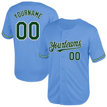 Загрузить изображение в средство просмотра галереи, Custom Light Blue Green-White Mesh Authentic Throwback Baseball Jersey
