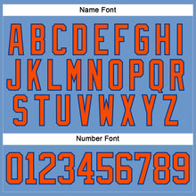 Charger l&#39;image dans la galerie, Custom Light Blue Orange-Royal Hockey Jersey
