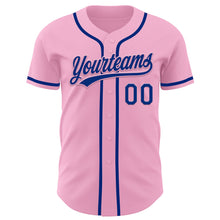 Загрузить изображение в средство просмотра галереи, Custom Light Pink Royal Authentic Baseball Jersey
