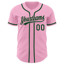 Загрузить изображение в средство просмотра галереи, Custom Light Pink Green Authentic Baseball Jersey
