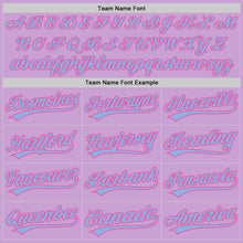 Charger l&#39;image dans la galerie, Custom Light Purple Light Blue-Pink Authentic Baseball Jersey
