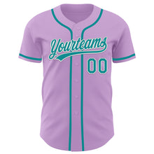 Charger l&#39;image dans la galerie, Custom Light Purple Teal-White Authentic Baseball Jersey
