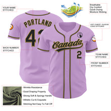 Charger l&#39;image dans la galerie, Custom Light Purple Black-Old Gold Authentic Baseball Jersey
