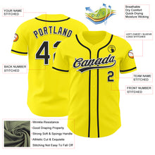 Charger l&#39;image dans la galerie, Custom Light Yellow Black-White Authentic Baseball Jersey
