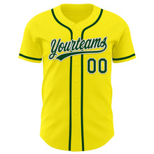 Charger l&#39;image dans la galerie, Custom Light Yellow Green-White Authentic Baseball Jersey
