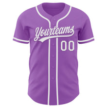 Charger l&#39;image dans la galerie, Custom Medium Purple White Authentic Baseball Jersey
