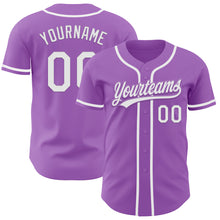 Charger l&#39;image dans la galerie, Custom Medium Purple White Authentic Baseball Jersey
