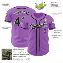 Charger l&#39;image dans la galerie, Custom Medium Purple Black-White Authentic Baseball Jersey
