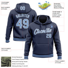 Charger l&#39;image dans la galerie, Custom Stitched Navy Light Blue-White Sports Pullover Sweatshirt Hoodie
