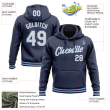 Загрузить изображение в средство просмотра галереи, Custom Stitched Navy White-Light Blue Sports Pullover Sweatshirt Hoodie
