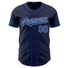 Charger l&#39;image dans la galerie, Custom Navy Royal-White Authentic Baseball Jersey
