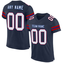 Charger l&#39;image dans la galerie, Custom Navy Red-Royal Mesh Authentic Football Jersey
