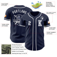 Laden Sie das Bild in den Galerie-Viewer, Custom Navy White Authentic Baseball Jersey
