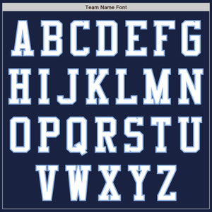 Custom Navy White-Light Blue Authentic Baseball Jersey