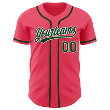 Загрузить изображение в средство просмотра галереи, Custom Neon Pink Green-White Authentic Baseball Jersey
